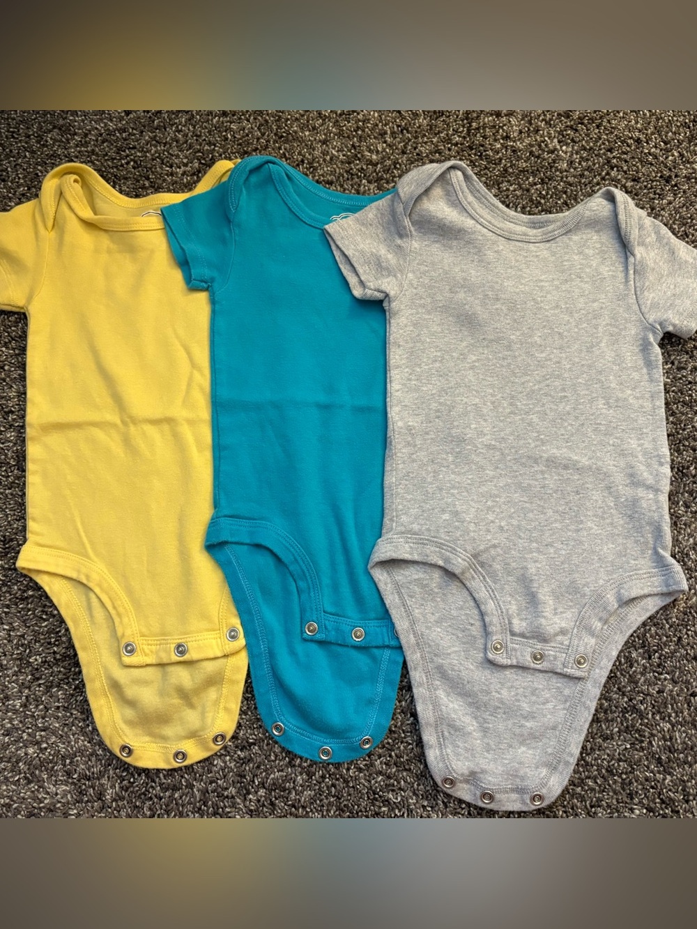 Lamaze Baby One-Piece Bodysuits - Yellow, Blue, Gray, 12month